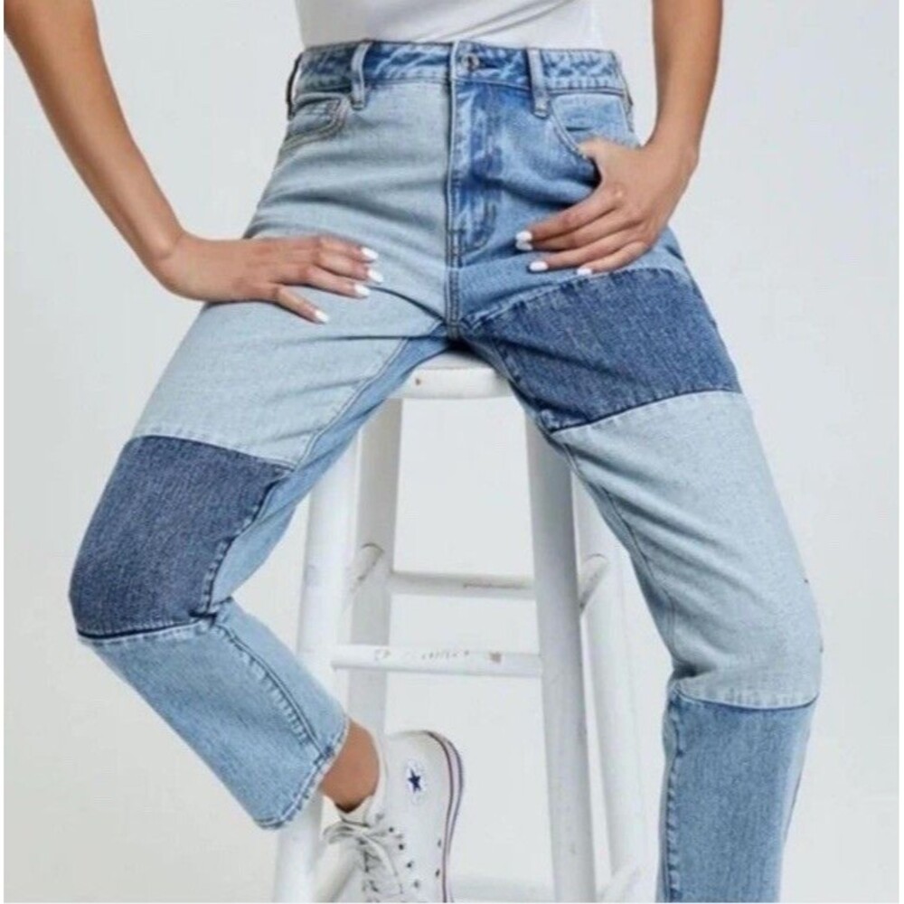 Pacsun Jeans Moms Jeanss Block Panel Denim Womens Size 27